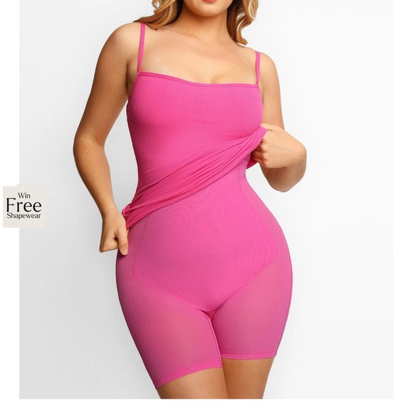 Popilush Spaghetti Strap Shapewear Dress Mini - Picture 2 of 3